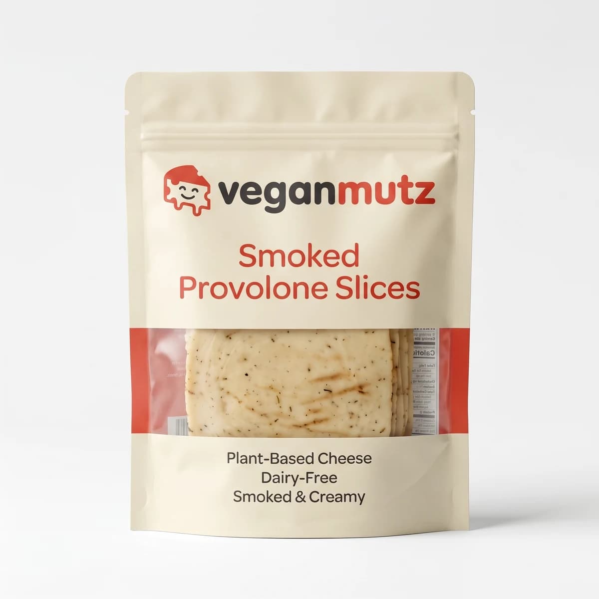 Smoked Provolone Slices — plant-based cheese